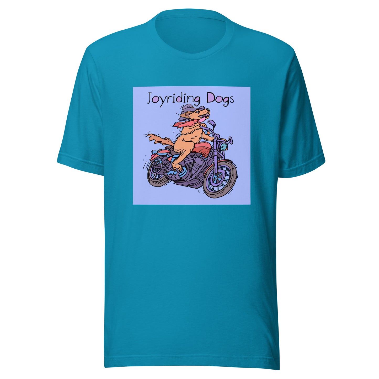 Cowboy Joyriding Dogs - One Rider Red Motorcycle - Unisex t-shirt