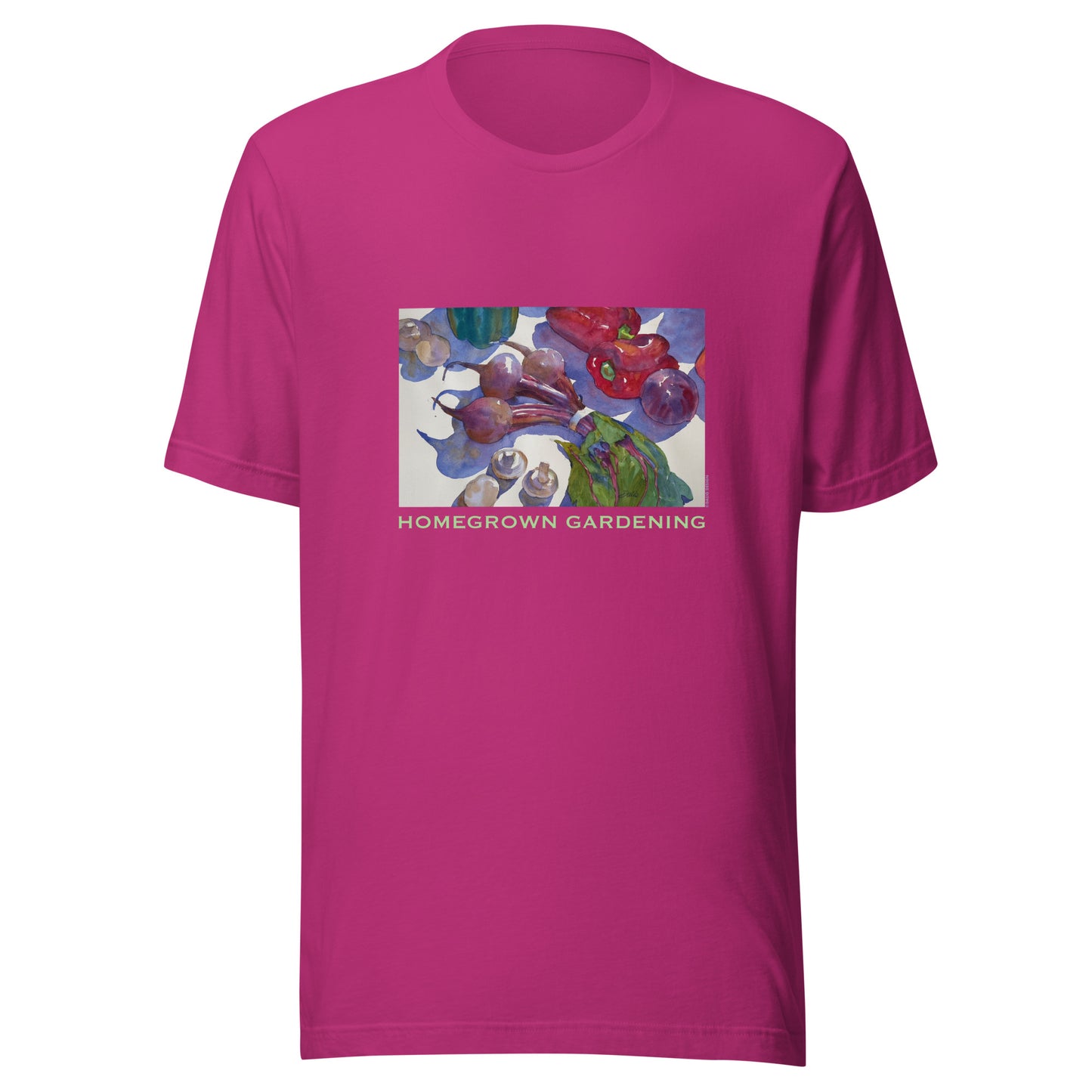 Homegrown Gardening - Light Font - Unisex t-shirt