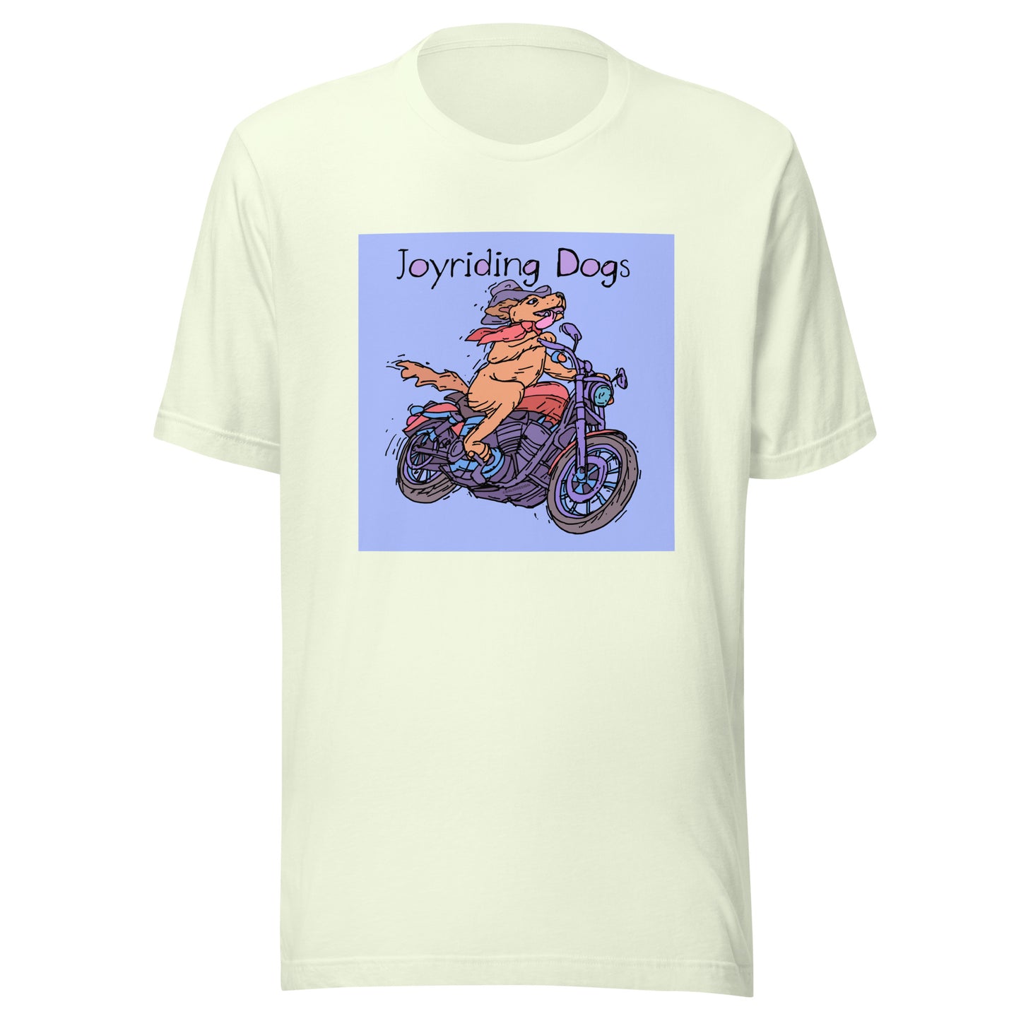 Cowboy Joyriding Dogs - One Rider Red Motorcycle - Unisex t-shirt