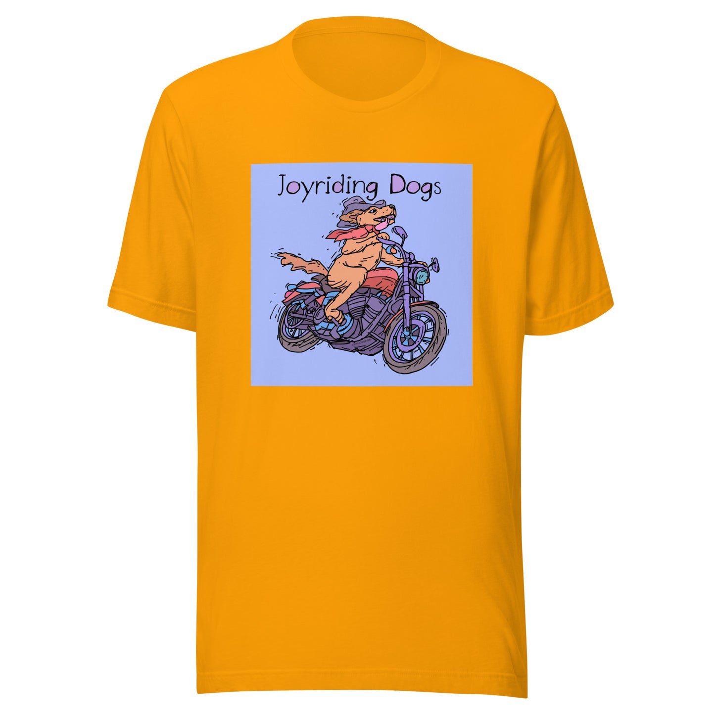 Cowboy Joyriding Dogs - One Rider Red Motorcycle - Unisex t-shirt