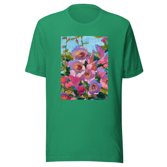 Hollyhocks - Unisex t-shirt