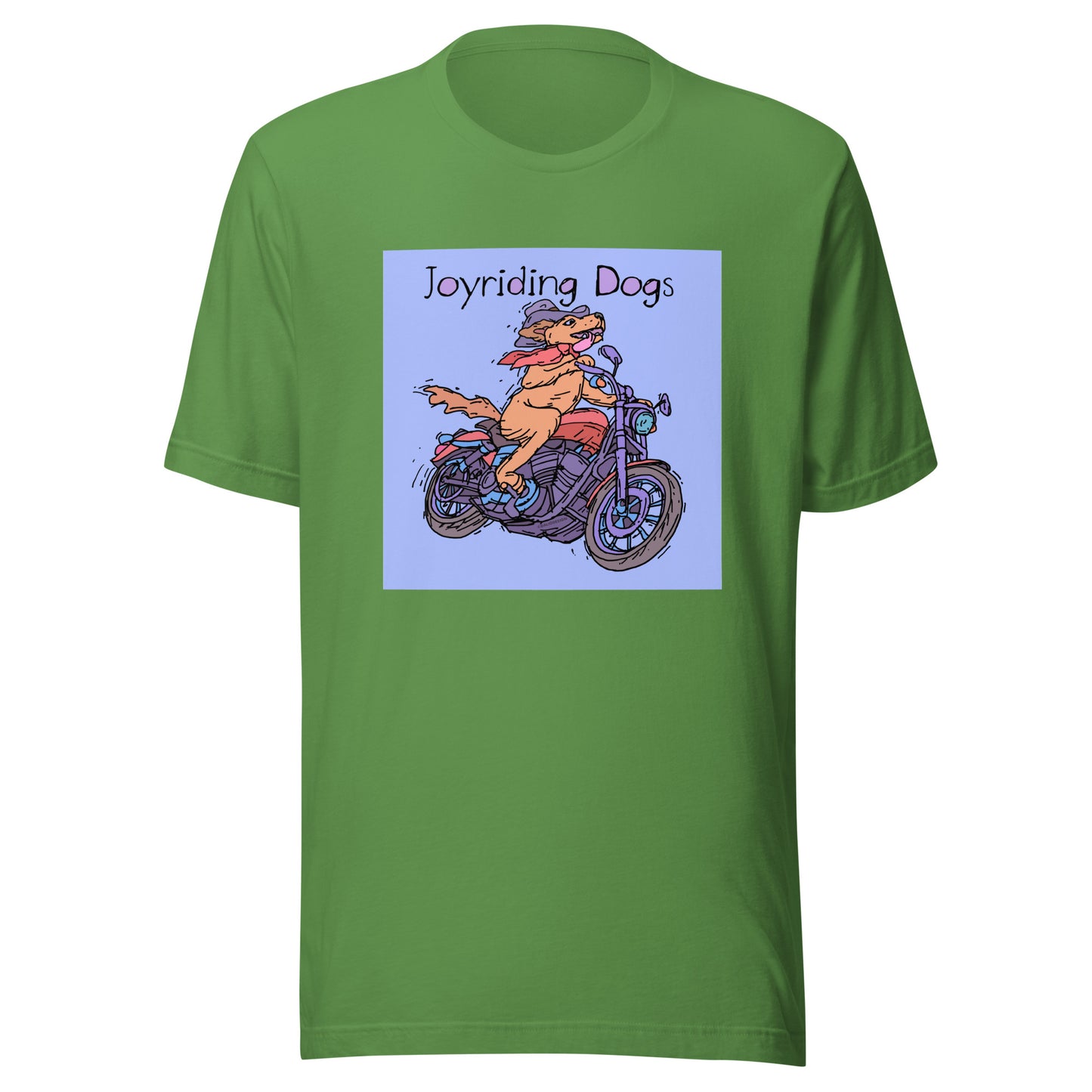 Cowboy Joyriding Dogs - One Rider Red Motorcycle - Unisex t-shirt
