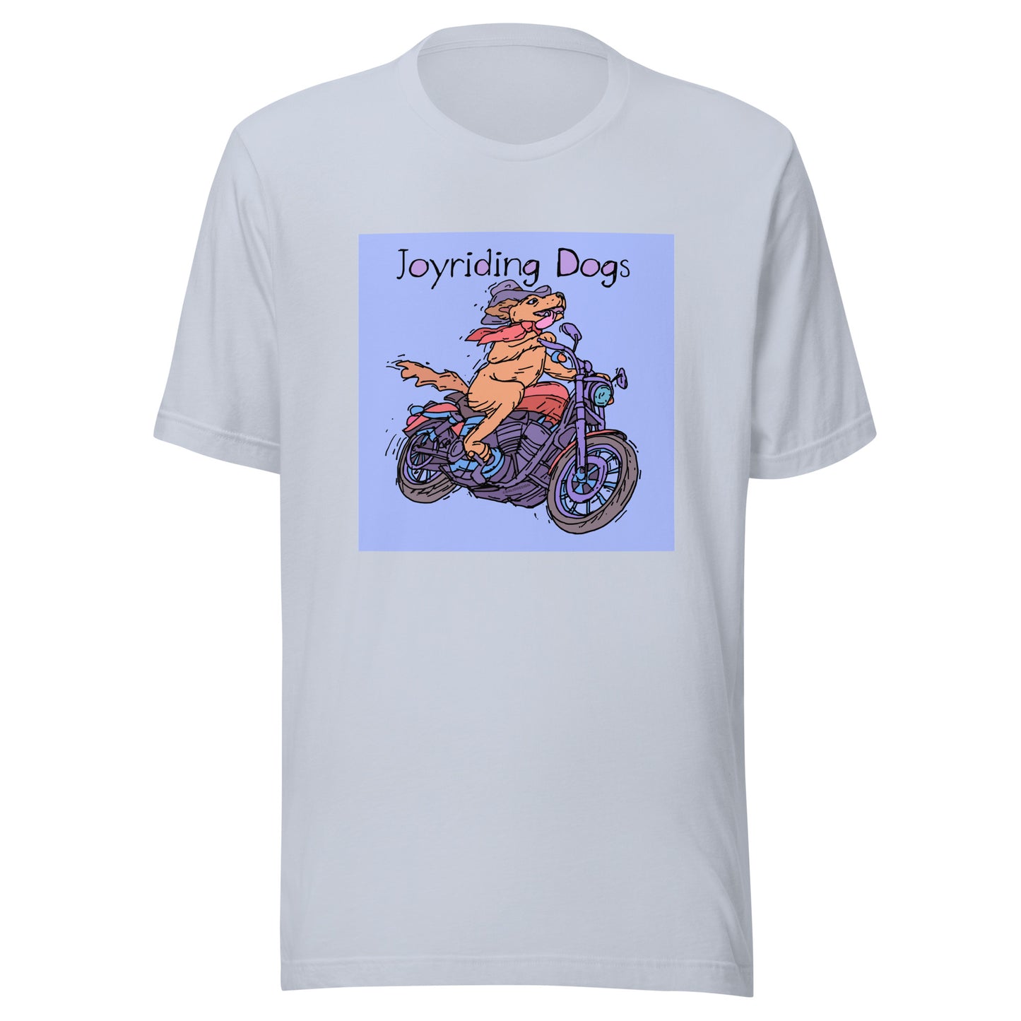 Cowboy Joyriding Dogs - One Rider Red Motorcycle - Unisex t-shirt