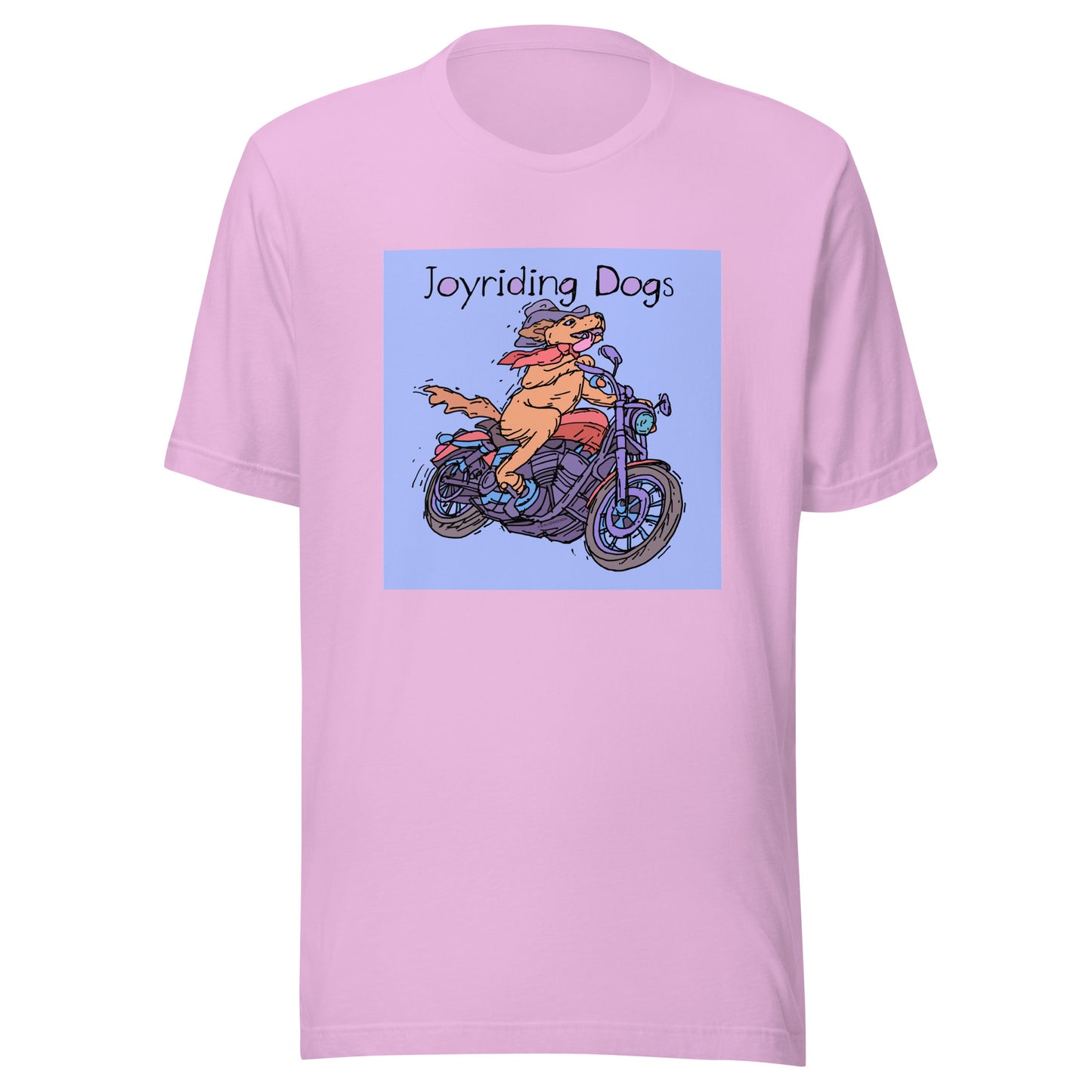 Cowboy Joyriding Dogs - One Rider Red Motorcycle - Unisex t-shirt