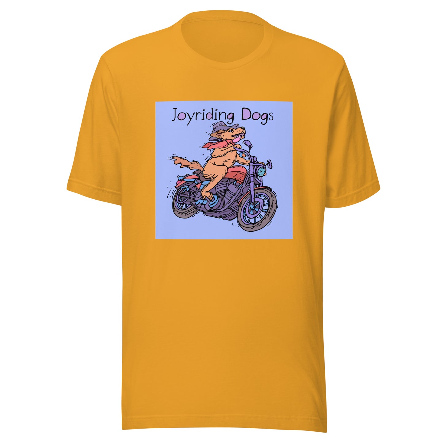 Cowboy Joyriding Dogs - One Rider Red Motorcycle - Unisex t-shirt