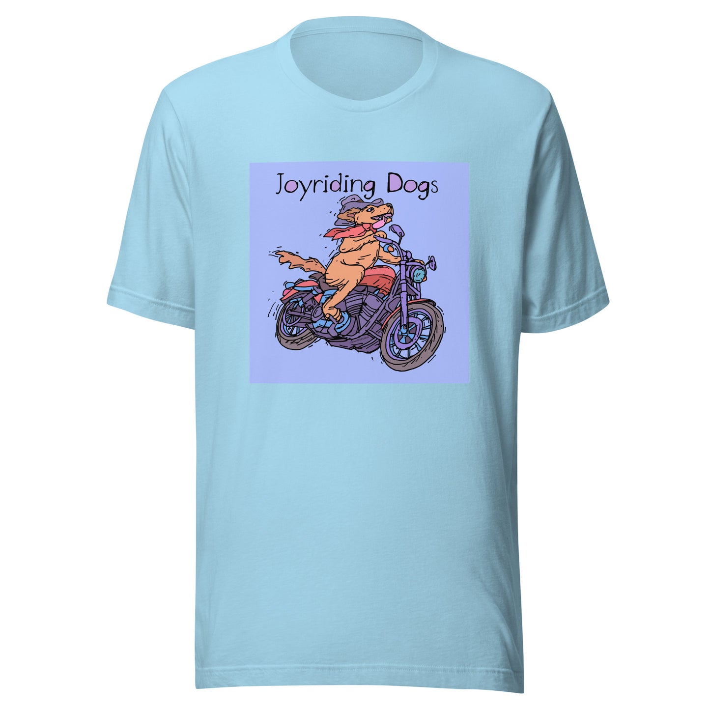 Cowboy Joyriding Dogs - One Rider Red Motorcycle - Unisex t-shirt