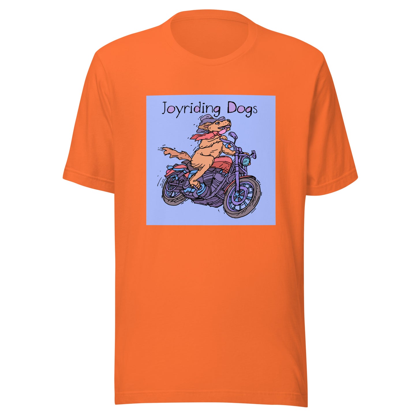 Cowboy Joyriding Dogs - One Rider Red Motorcycle - Unisex t-shirt