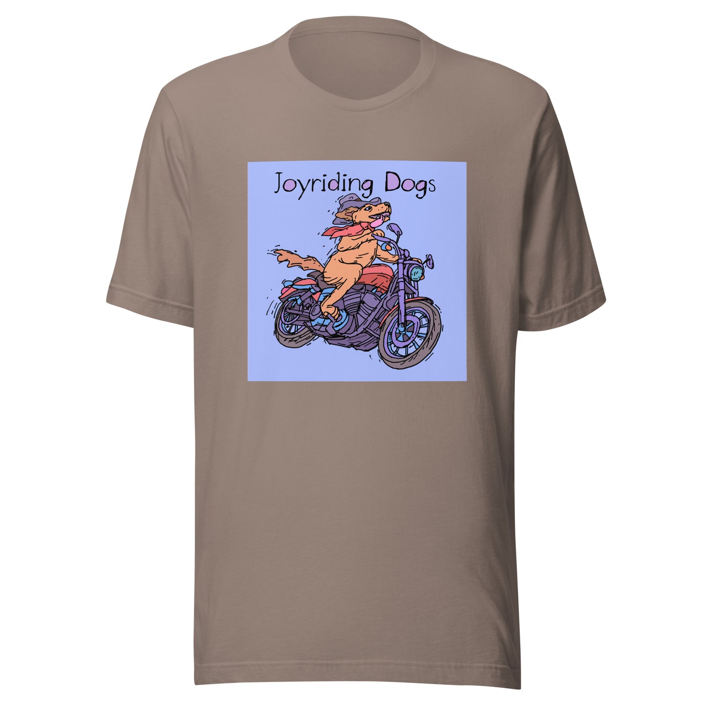 Cowboy Joyriding Dogs - One Rider Red Motorcycle - Unisex t-shirt