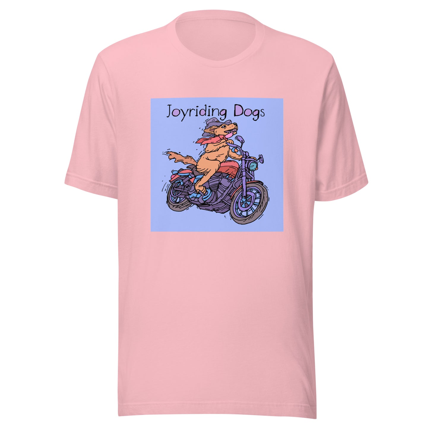 Cowboy Joyriding Dogs - One Rider Red Motorcycle - Unisex t-shirt