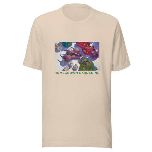 Homegrown Gardening - Dark Font - Unisex t-shirt
