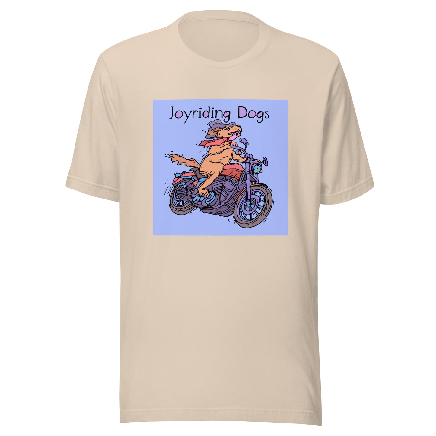Cowboy Joyriding Dogs - One Rider Red Motorcycle - Unisex t-shirt