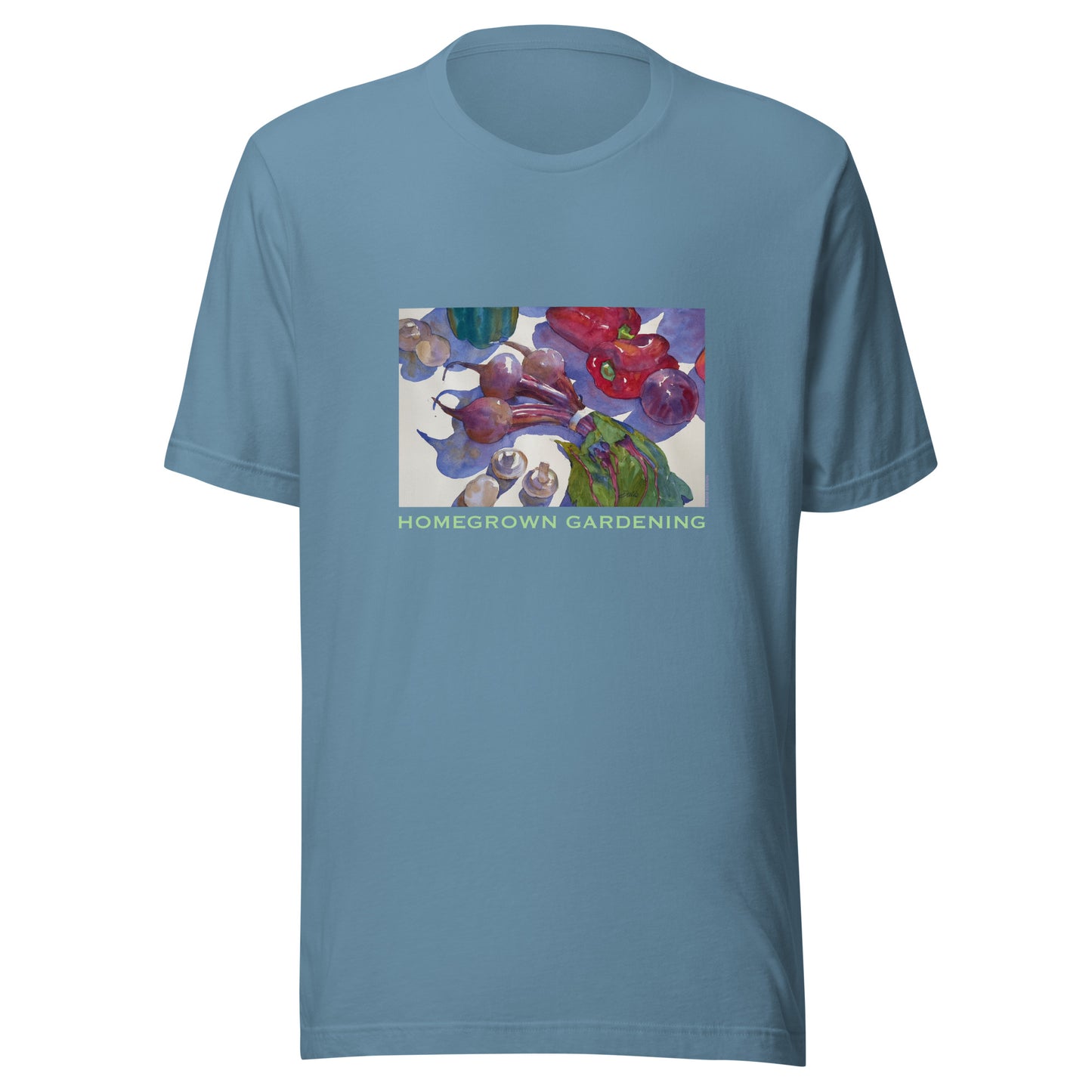 Homegrown Gardening - Light Font - Unisex t-shirt