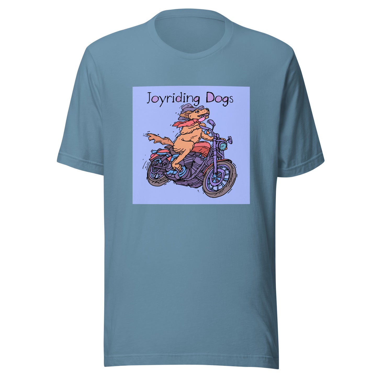 Cowboy Joyriding Dogs - One Rider Red Motorcycle - Unisex t-shirt