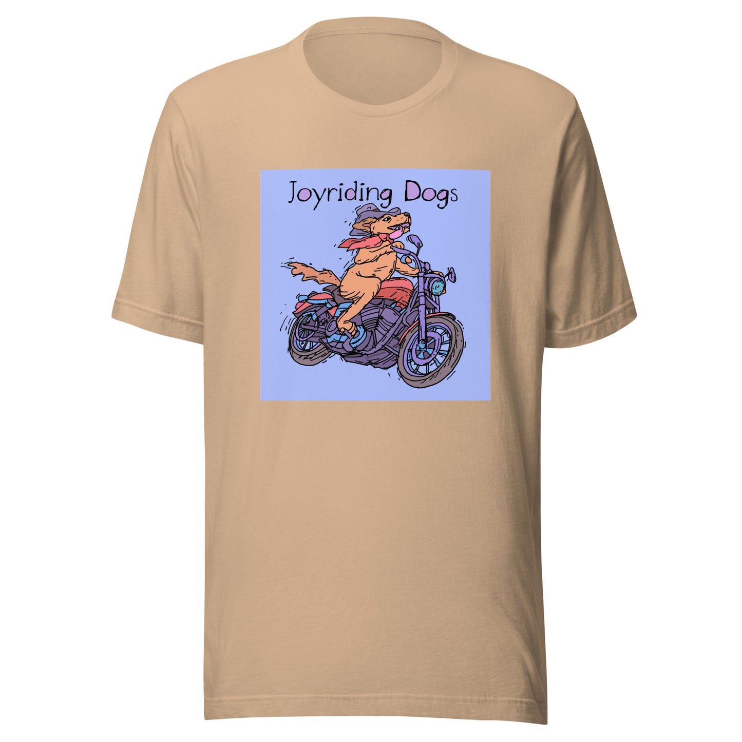 Cowboy Joyriding Dogs - One Rider Red Motorcycle - Unisex t-shirt