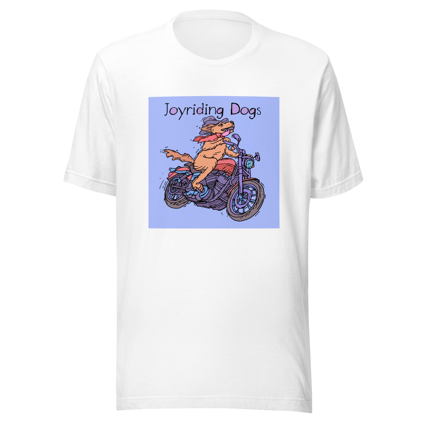 Cowboy Joyriding Dogs - One Rider Red Motorcycle - Unisex t-shirt