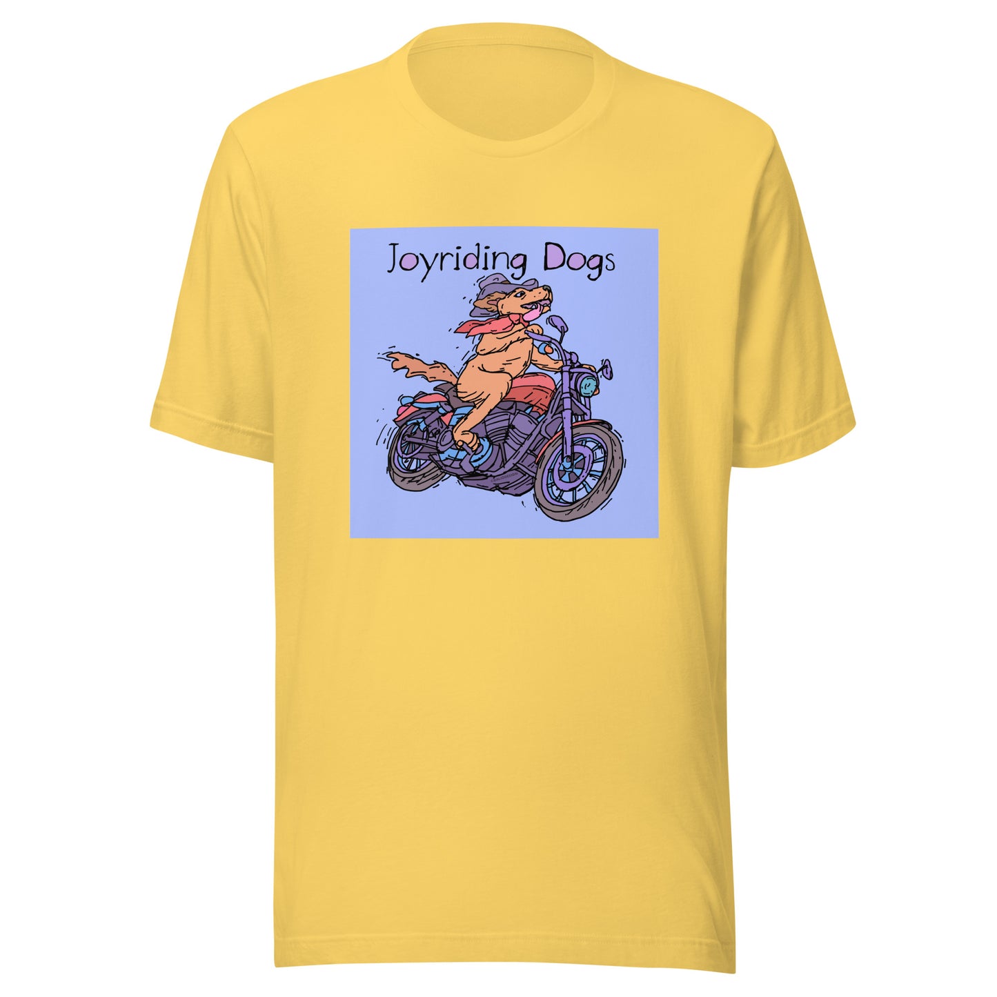 Cowboy Joyriding Dogs - One Rider Red Motorcycle - Unisex t-shirt