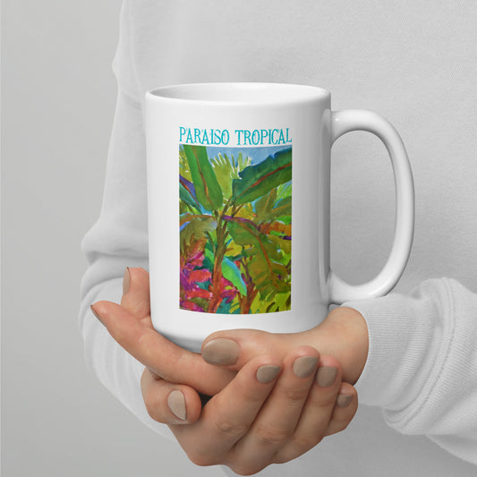Paraiso Tropical - 15 oz White glossy mug - designs on both sides